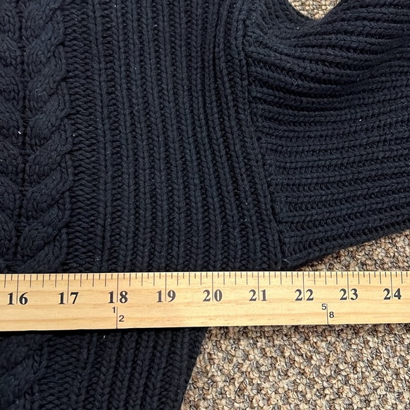 Abercrombie & Fitch Wool Blend Quarter Zip size medium navy blue - Picture 7 of 7